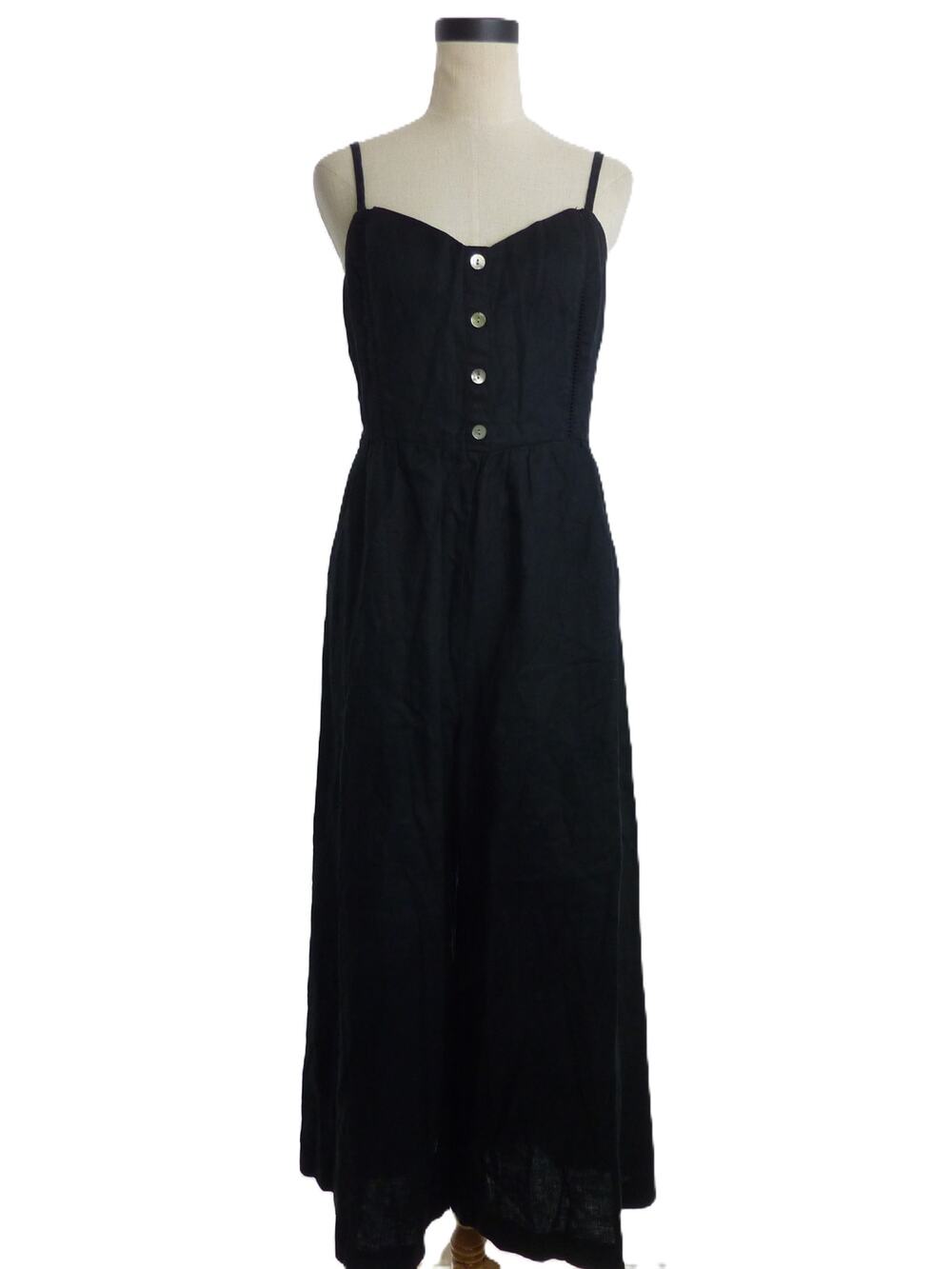 NWT Madewell Sleeveless Wide Leg Jumpsuit in 100% Linen Size 12